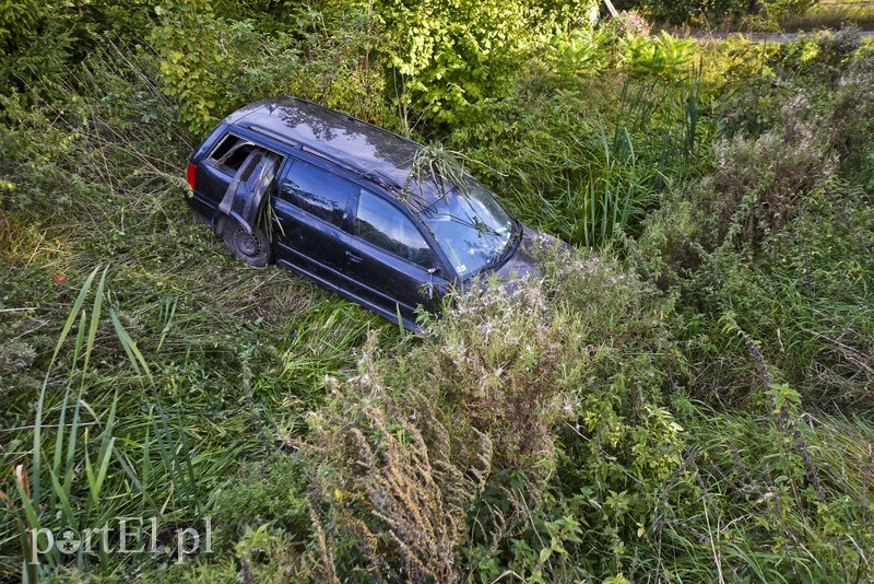 Wjechała do rowu, trzy osoby trafiły do szpitala zdjęcie nr 184445