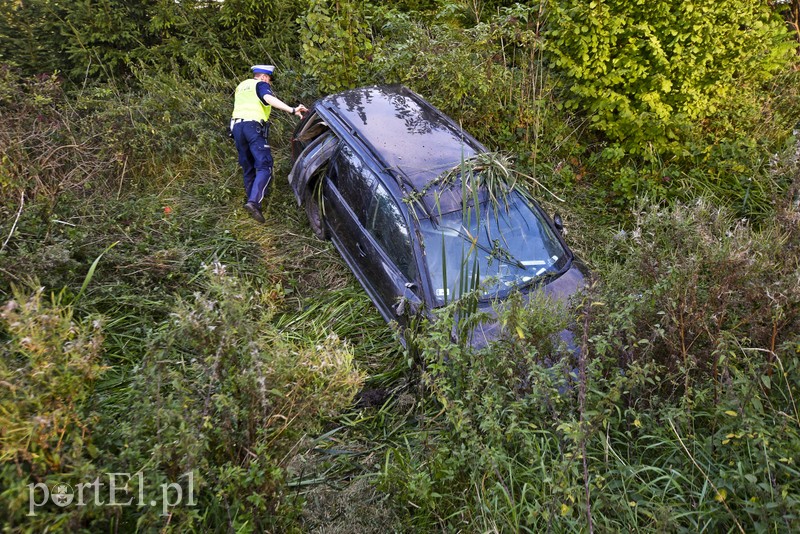Wjechała do rowu, trzy osoby trafiły do szpitala zdjęcie nr 184450