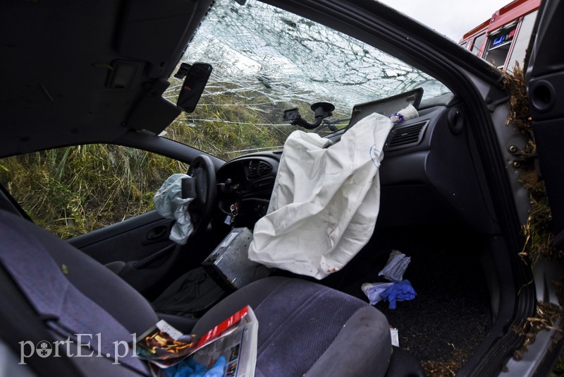 Wypadek w Jagodnie, dwie osoby w szpitalu zdjęcie nr 185716