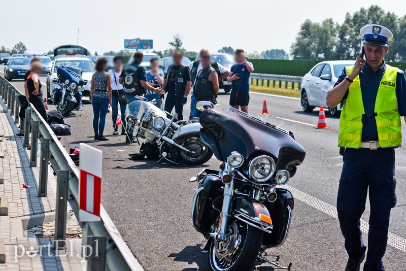 Wypadek motocyklisty na S7 zdjęcie nr 203674