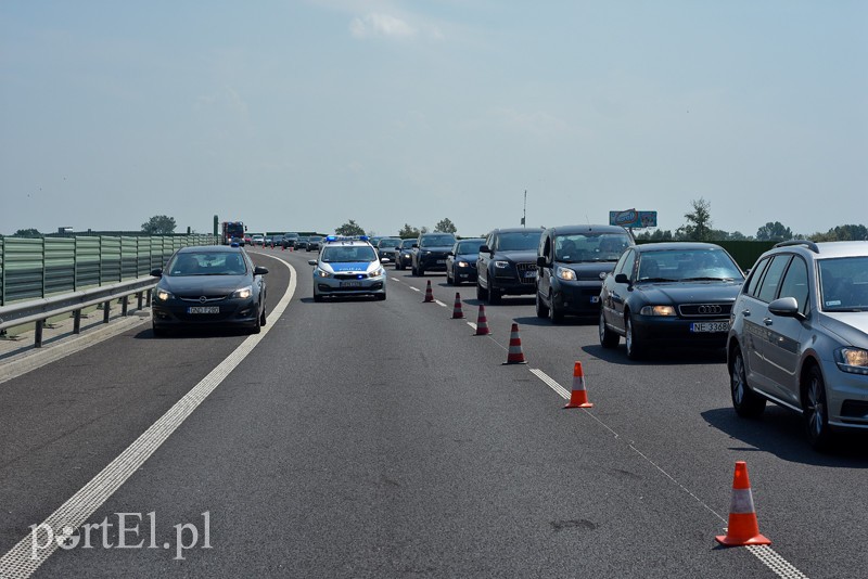 Wypadek motocyklisty na S7 zdjęcie nr 203681