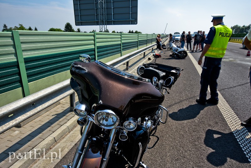 Wypadek motocyklisty na S7 zdjęcie nr 203676