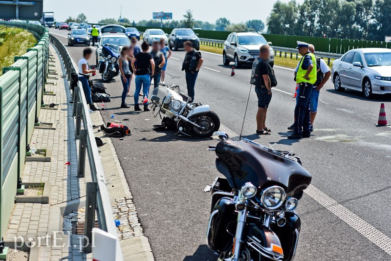 Wypadek motocyklisty na S7 zdjęcie nr 203687