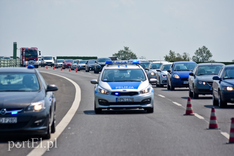 Wypadek motocyklisty na S7 zdjęcie nr 203682