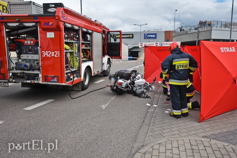Wypadek motocyklisty na ul.Teatralnej zdjęcie nr 207131