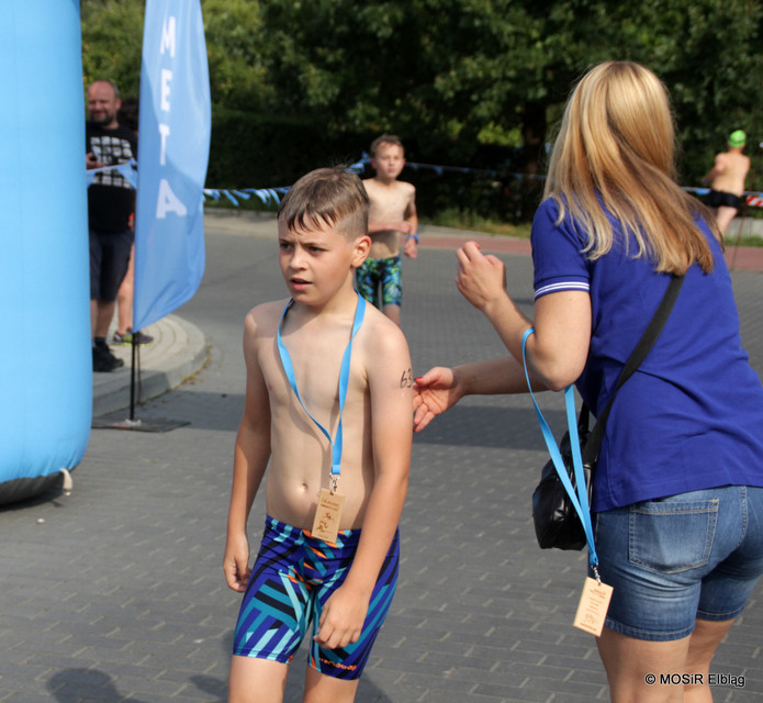 Pływali i biegali w pierwszym elbląskim Aquathlonie zdjęcie nr 209508