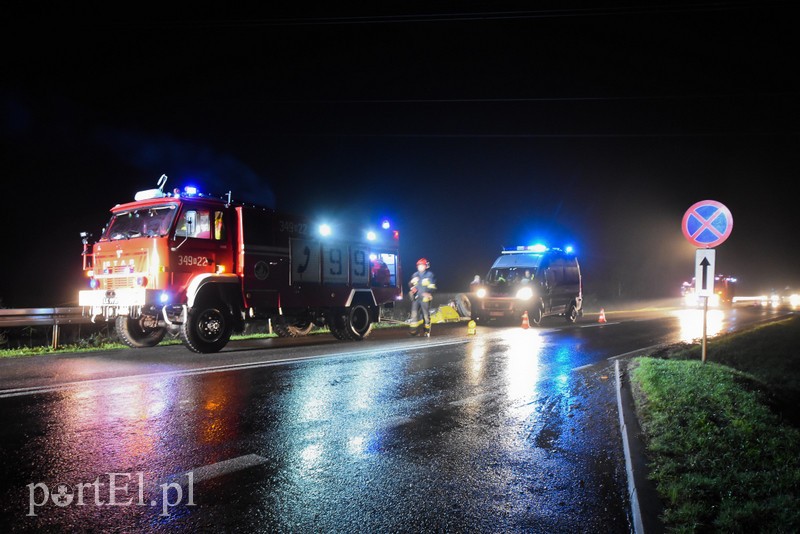 Dźwig dachował do rowu pod Jegłownikiem zdjęcie nr 214242