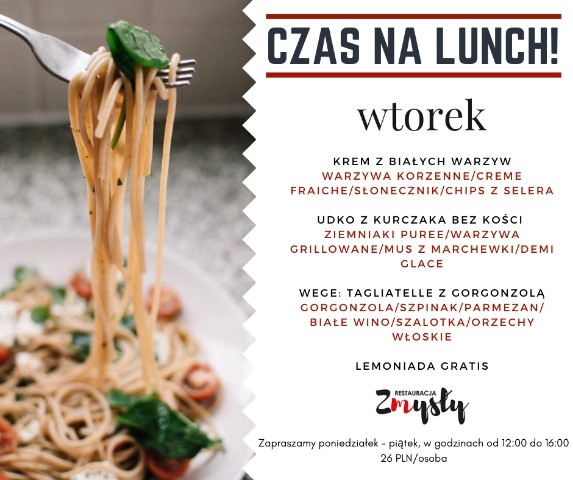 Lunch biznesowy to nowa oferta Zmysłów! zdjęcie nr 214847