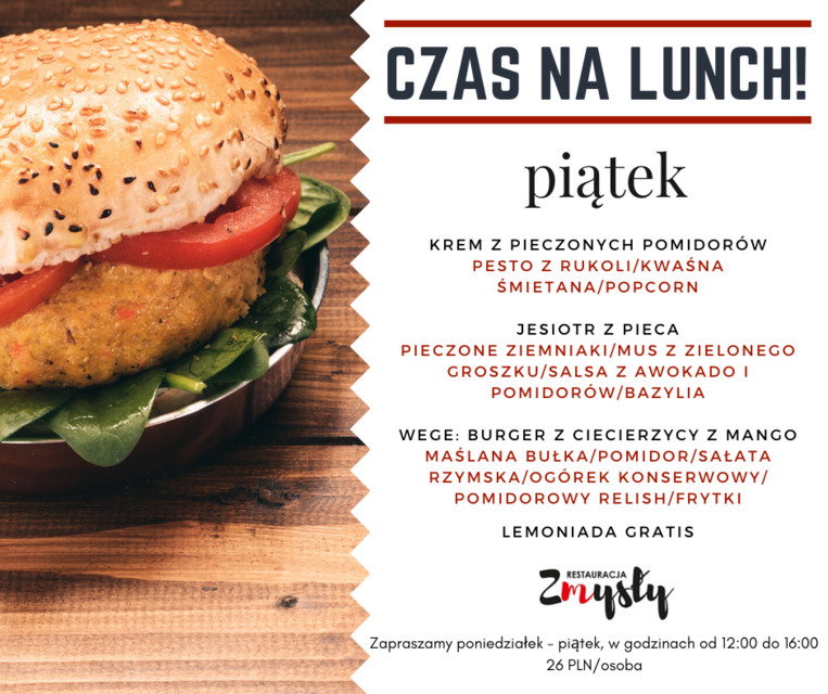 Lunch biznesowy to nowa oferta Zmysłów! zdjęcie nr 214852