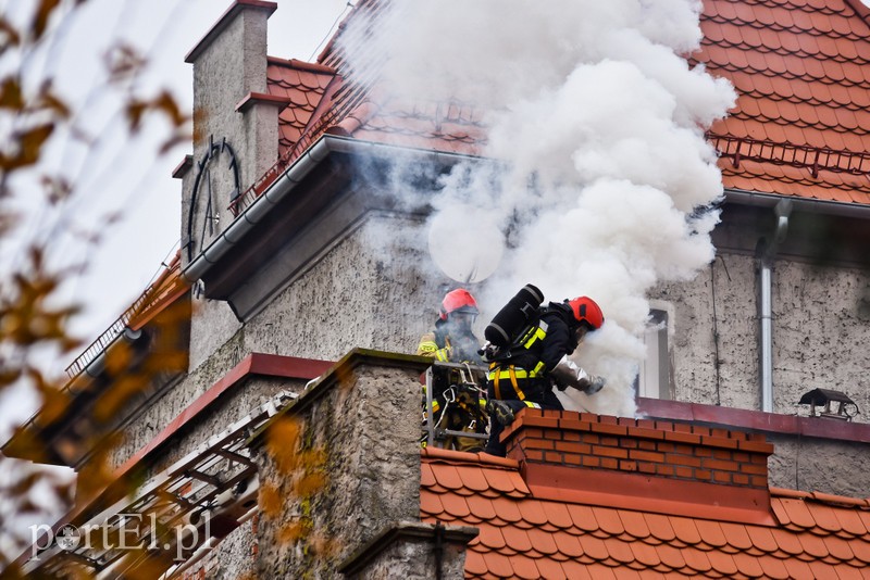 Pożar sadzy w kominie przy ul. Pionierskiej zdjęcie nr 214960