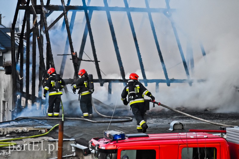 Pali się stolarnia w Dąbrowie, z ogniem walczy około 30 strażaków. zdjęcie nr 220451