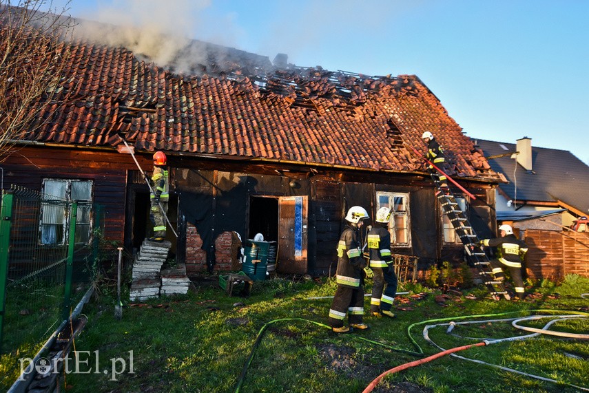 Pożar domu w Wiśniewie, z ogniem walczyło 34 strażaków zdjęcie nr 223107