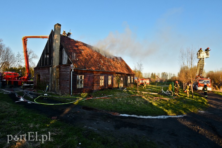 Pożar domu w Wiśniewie, z ogniem walczyło 34 strażaków zdjęcie nr 223094