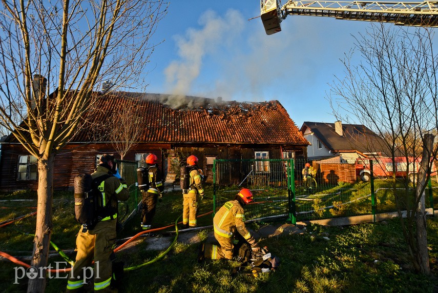 Pożar domu w Wiśniewie, z ogniem walczyło 34 strażaków zdjęcie nr 223093