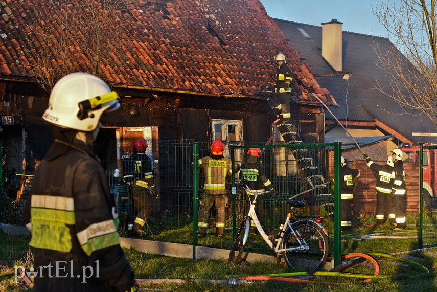 Pożar domu w Wiśniewie, z ogniem walczyło 34 strażaków zdjęcie nr 223104