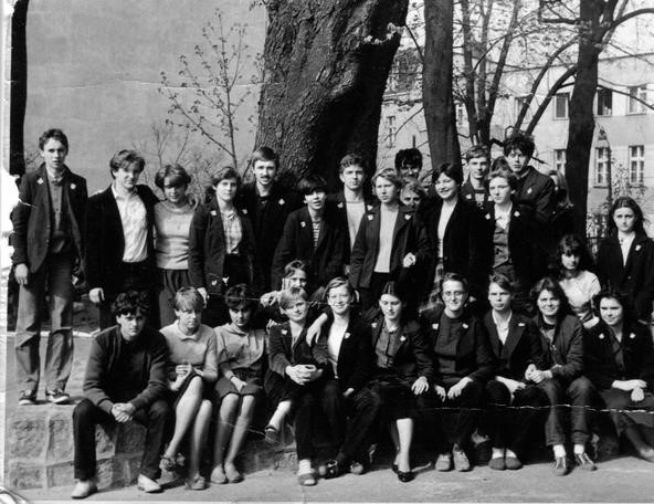 Uczniowie II LO. 1982 rok
