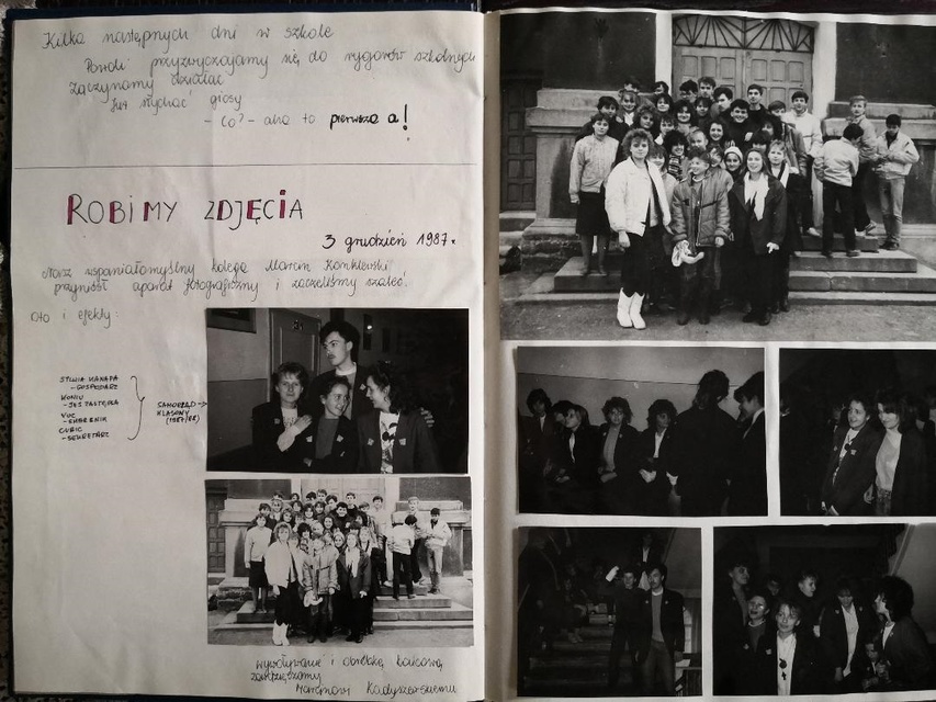 Klasowa kronika uczniów I A - 1987 r.