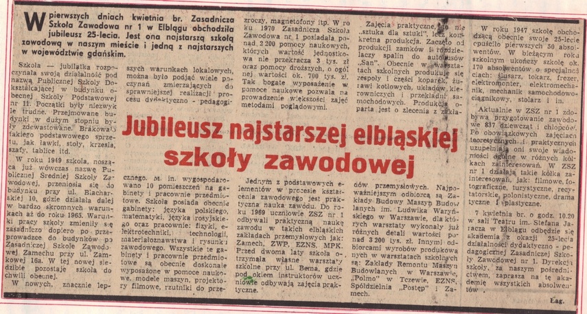 Fragment Głosu Wybrzeża z 1971 r.