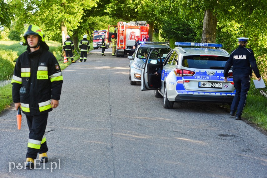 Uderzył w drzewo, wpadł do rowu z wodą i... uciekł zdjęcie nr 224646