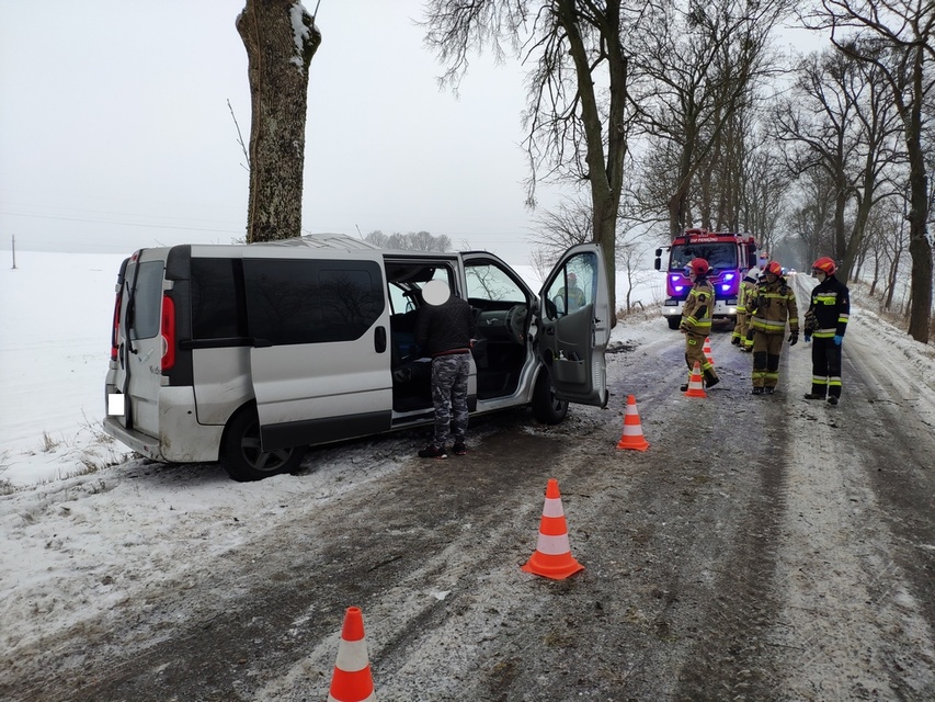 Bus uderzył w drzewo  zdjęcie nr 234543