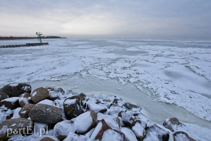 Zamarznięty port w Tolkmicku zdjęcie nr 234832