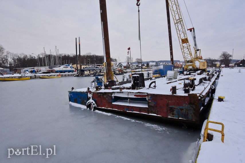 Zamarznięty port w Tolkmicku zdjęcie nr 234839