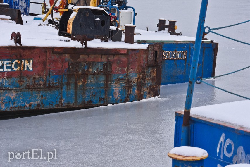 Zamarznięty port w Tolkmicku zdjęcie nr 234838