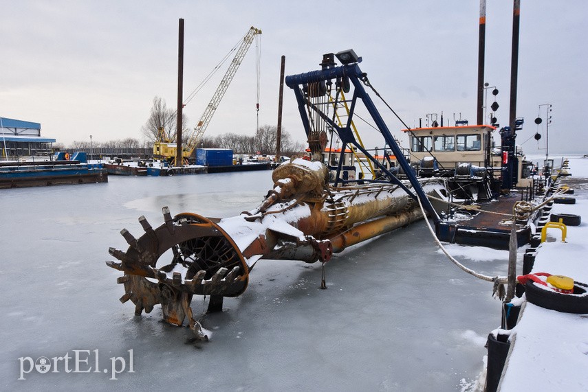 Zamarznięty port w Tolkmicku zdjęcie nr 234822