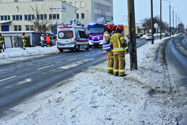 Zderzenie forda z jaguarem na ul. Browarnej