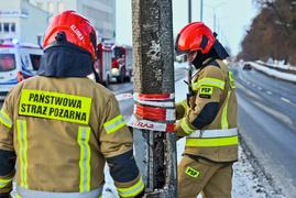 Zderzenie forda z jaguarem na ul. Browarnej