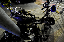 Zderzenie skutera z bmw na ul. Płk. Dąbka