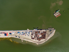 Na przekopie kładą asfalt Na przekopie kładą asfalt