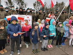 „Żywa” lekcja patriotyzmu w Przedszkolu i Żłobku Mały Europejczyk w Elblągu
