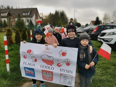 „Żywa” lekcja patriotyzmu w Przedszkolu i Żłobku Mały Europejczyk w Elblągu