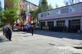 Apel z okazji Dnia Strażaka w Braniewie Apel z okazji Dnia Strażaka w Braniewie