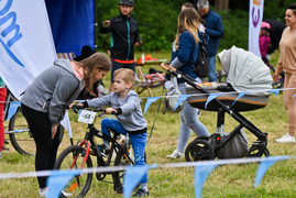 Rowerowe ściganie w Bażantarni