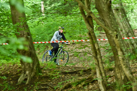 Rowerowe ściganie w Bażantarni