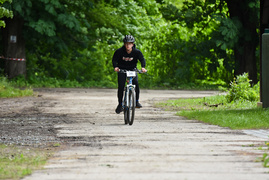 Rowerowe ściganie w Bażantarni