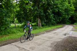 Rowerowe ściganie w Bażantarni