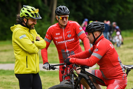 Rowerowe ściganie w Bażantarni