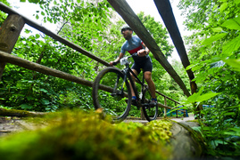 Rowerowe ściganie w Bażantarni