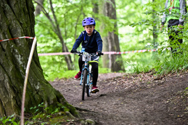 Rowerowe ściganie w Bażantarni