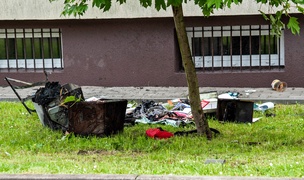 Pożar na ul. Robotniczej Pożar na ul. Robotniczej