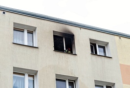Pożar na ul. Robotniczej