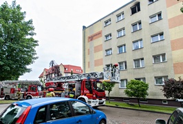 Pożar na ul. Robotniczej