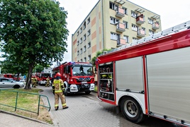 Pożar na ul. Robotniczej