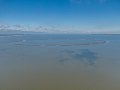 Prace kafarowe na sztucznej wyspie na finiszu