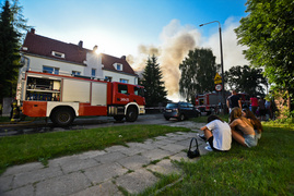 Pożar lakierni przy Grochowskiej