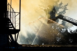 Pożar lakierni przy Grochowskiej