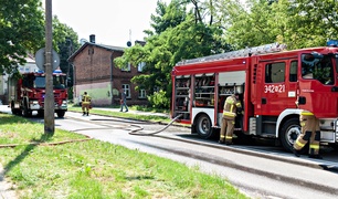 Pożar pustostanu na Wiejskiej